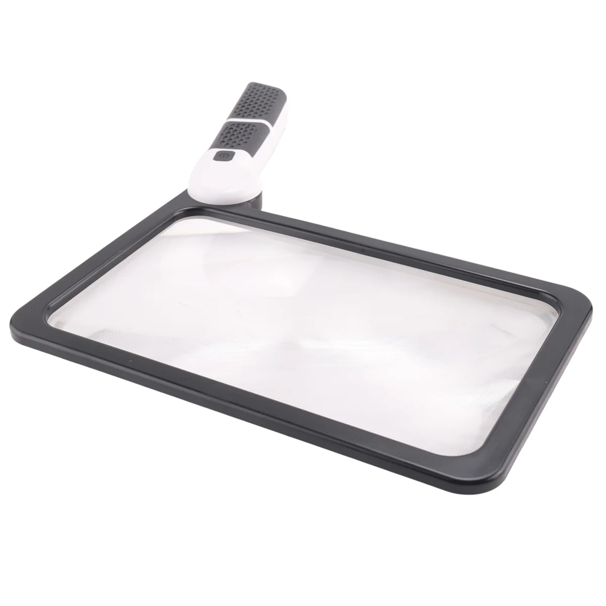 Full-Page 5X Magnifying Glass for Reading, Folding Lighted Magnifier with 48 LED Lights, Rectangular Handhold Magnifier