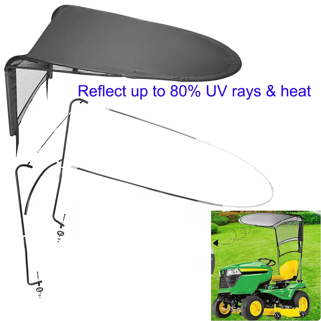 For John Deere MY18 100/S240 Riding Mower Sun Canopy LP68122 Tractor Sunshade for John Deere Lawn Tractors LP51702 100/D100/E100