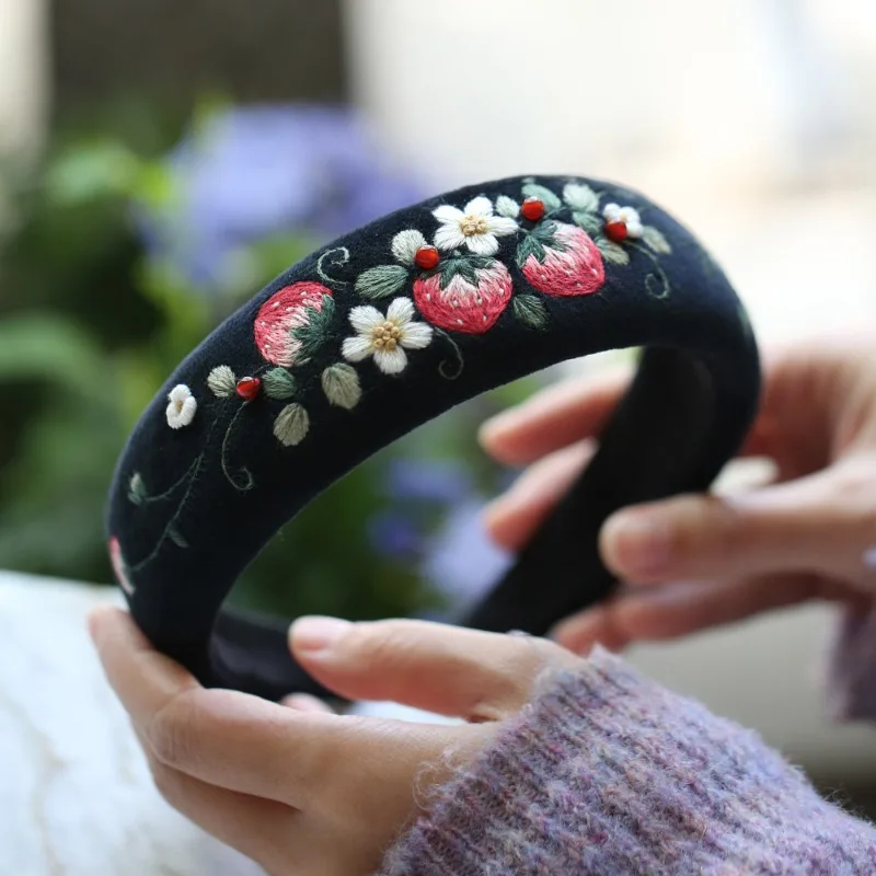 

Headband Embroidery Diy Handmade Fabric Headband As A Gift for Friends