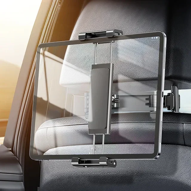 Teleskopischer Auto-Rücksitz-Telefonhalter Drehbarer Tablet-Ständer für Kopfstütze Autohalterung für Telefon und Tablet 5-13 Zoll – Detail 2