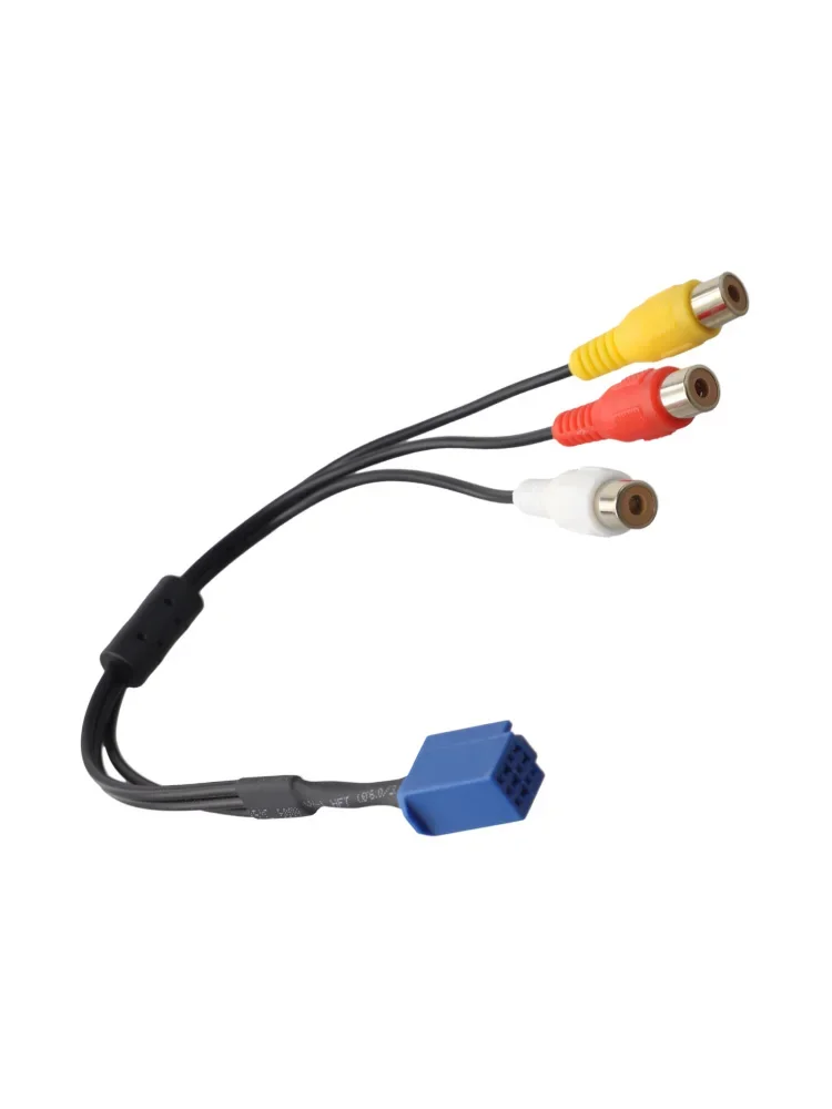 6 Pin Connector VTR Cable Car Audio Setup ABS Construction Black Finish Wear-resistant Material Easy Installation For Toyota