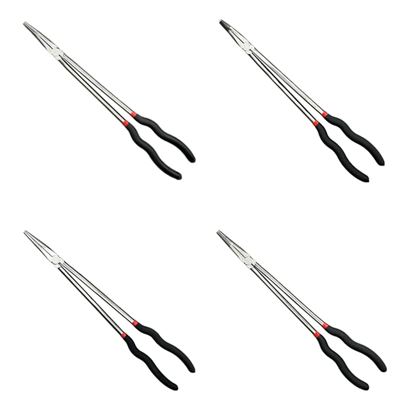 ABHU-Alicates de punta fina de 16 pulgadas y 400MM, alicates de reparación de automóviles de pesca de boca larga, abrazadera de mango largo