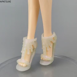 White Fashion Doll Shoes for Monster High Doll High Boots Heel Shoes 1/6 Dolls Accessories Booties For Ever After High Kids Toys