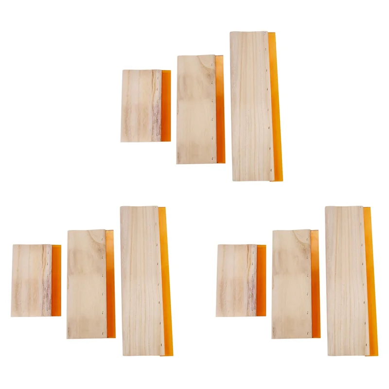 

THIVN-9 шт. скребок для шелкографии, чернильный скребок, инструменты для царапин, 16 см, 24 см, 33 см