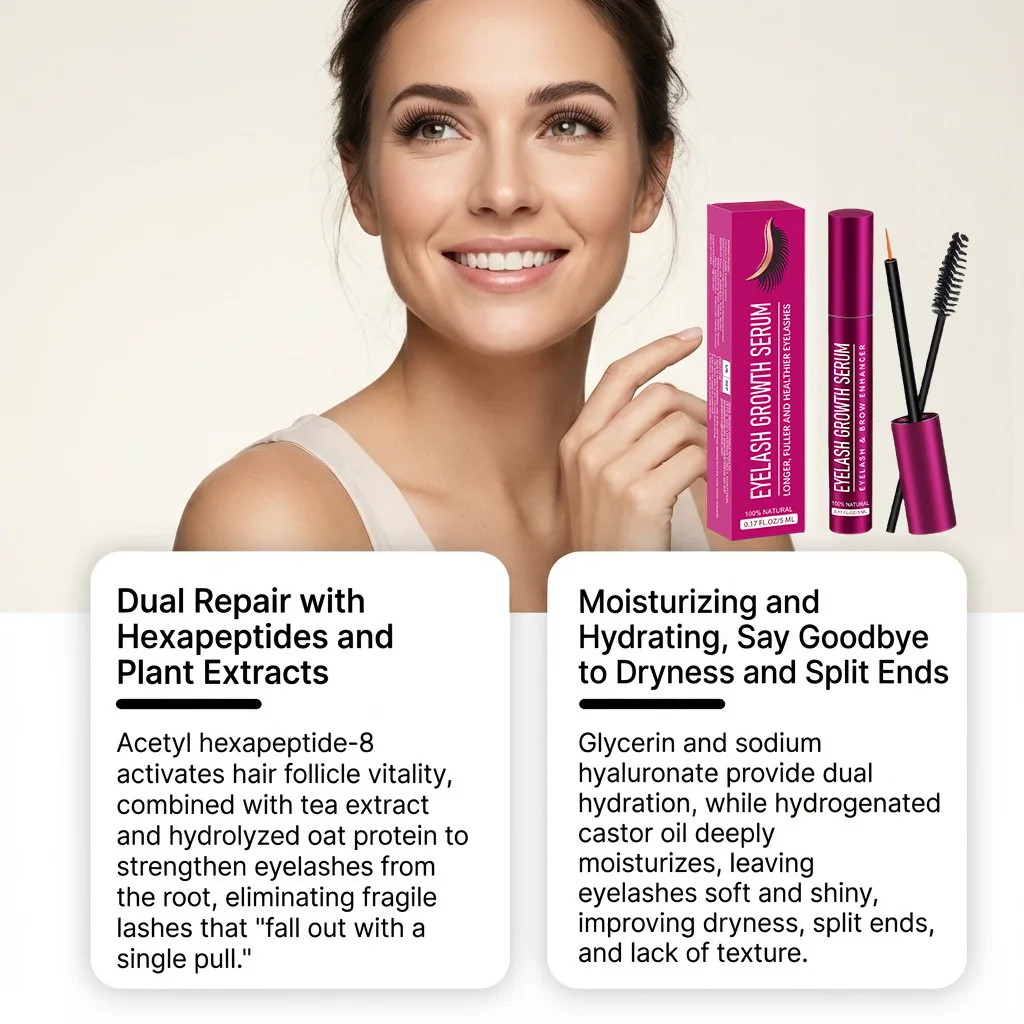 まつげ成長血清ヘアカーラーストロングホールド強化エクステンション長持ち厚く再生するためのソリューションまつげメイクアップオイル血清