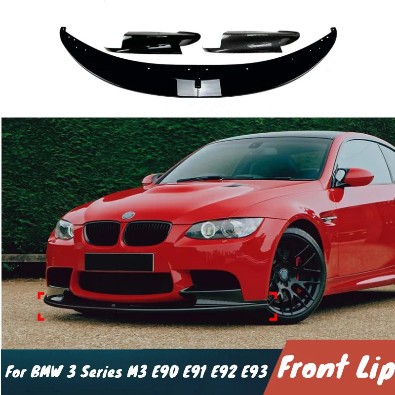 

Для BMW 3 серии M3 E90 E91 E92 E93 2006-2013 ABS пластик автомобильный передний бампер губа подбородок спойлер Bodykit внешние тюнинговые аксессуары