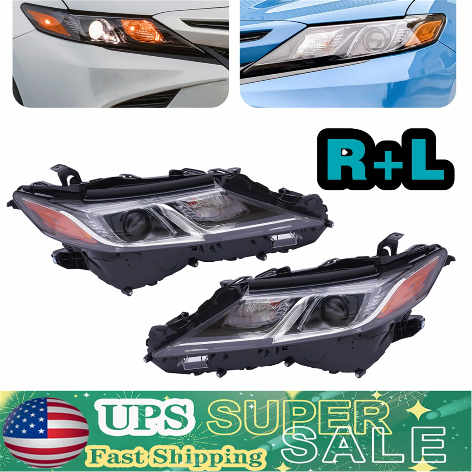 Head Lamp For Toyota Camry LE SE 2018 2019 20 21 Headlamp Pair /Right / Left Led Headlights Assembly Auto Parts