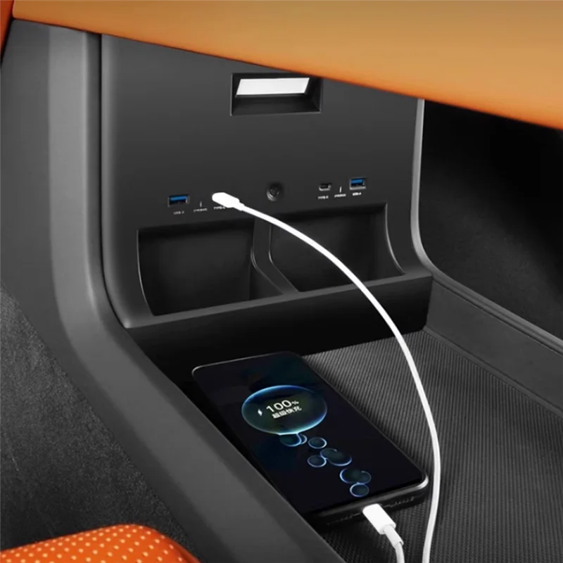 Car Quick Charging Case Central Control Storage USB Mobile Phone Charger Spare Parts For Li Lixiang L8 L9 2022 2023-AU47