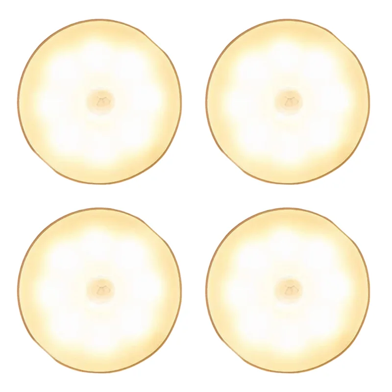 Abnp luz noturna com sensor de movimento, recarregável, sem fio, led, portátil, cozinha, sala de cabeceira, iluminação de mesa