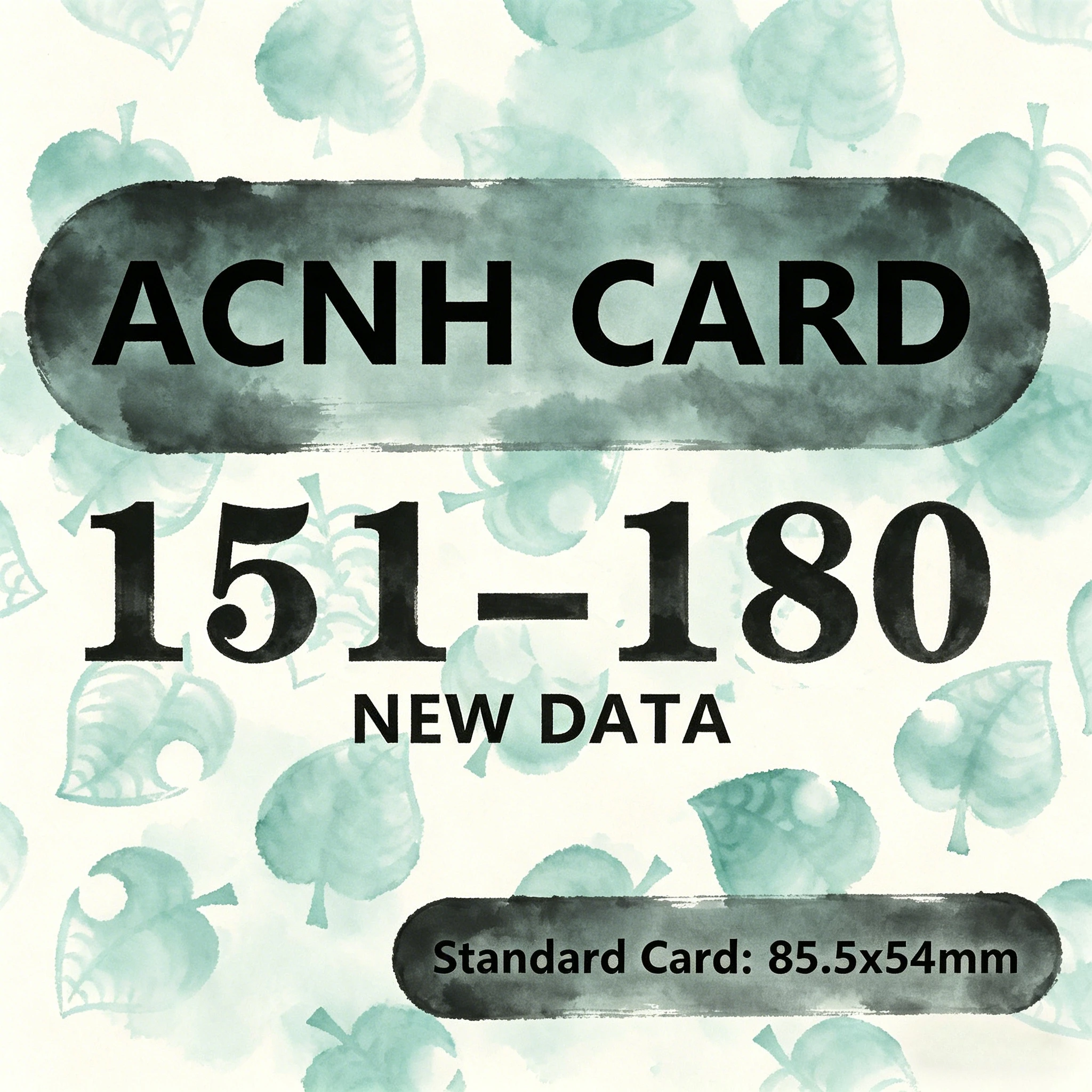 Карта Fun Supply ACNH с полированной рамкой, NFC-чипами Swift Sensor, 151-180 эффективных карманных ежедневных карт, 85.5x54 мм