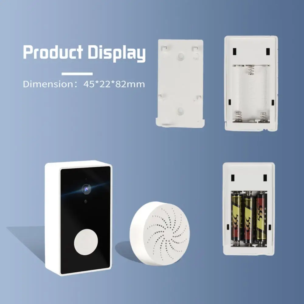 1~8PCS Digital Visual Intercom Tuya Wifi Voice Change Home Security Alarm Camera Infrared Night Vision 480p Monitor