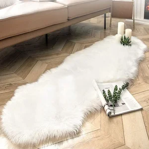 Forswwan Soft Ram Skin Thảm, Bìa ghế dễ thương, Tóc dài, Thảm phòng ngủ trẻ em, Lông có lông, Thảm có lông 12 Da thảm bán hàng chính - №10
