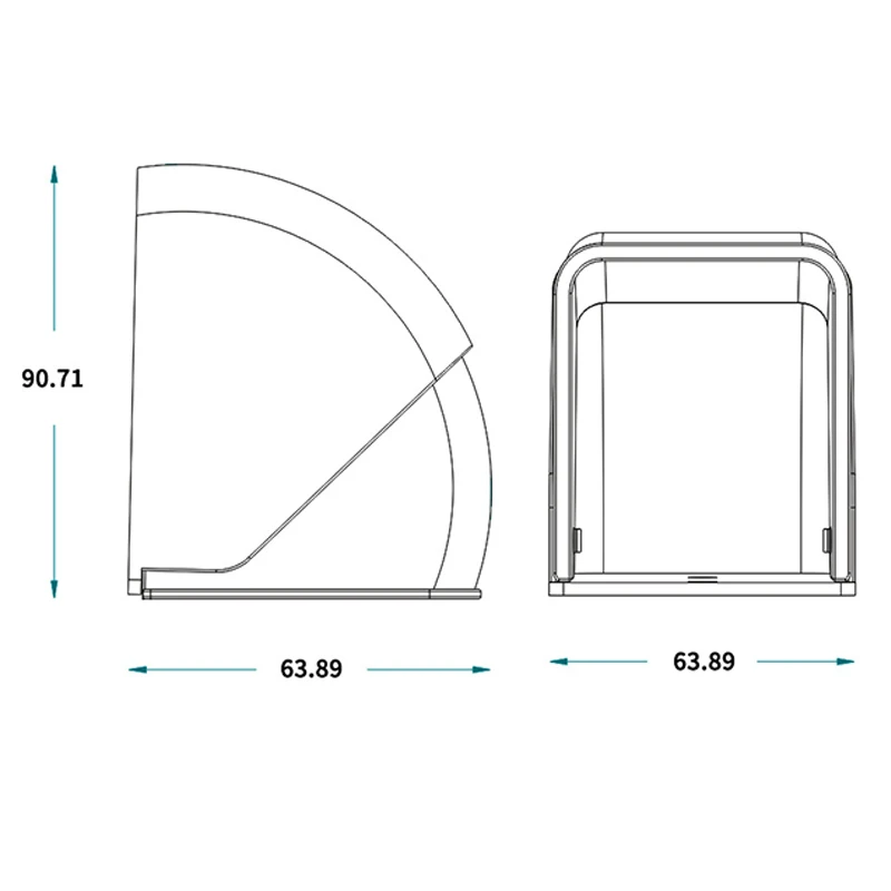 1 조각 무선 방수 초인종 상자 야외 투명 초인종 상자 초인종 레인 커버 DIY 액세서리