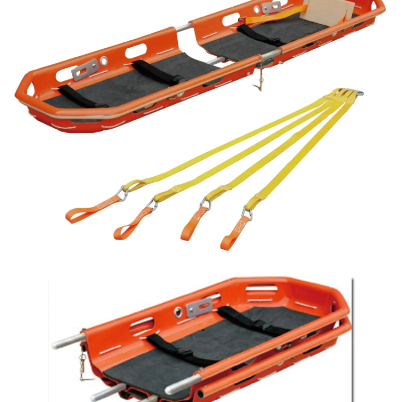 Hanging basket stretcher, high-altitude rescue stretcher, outdoor mountain sea first aid stretcher, aircraft stretcher blue