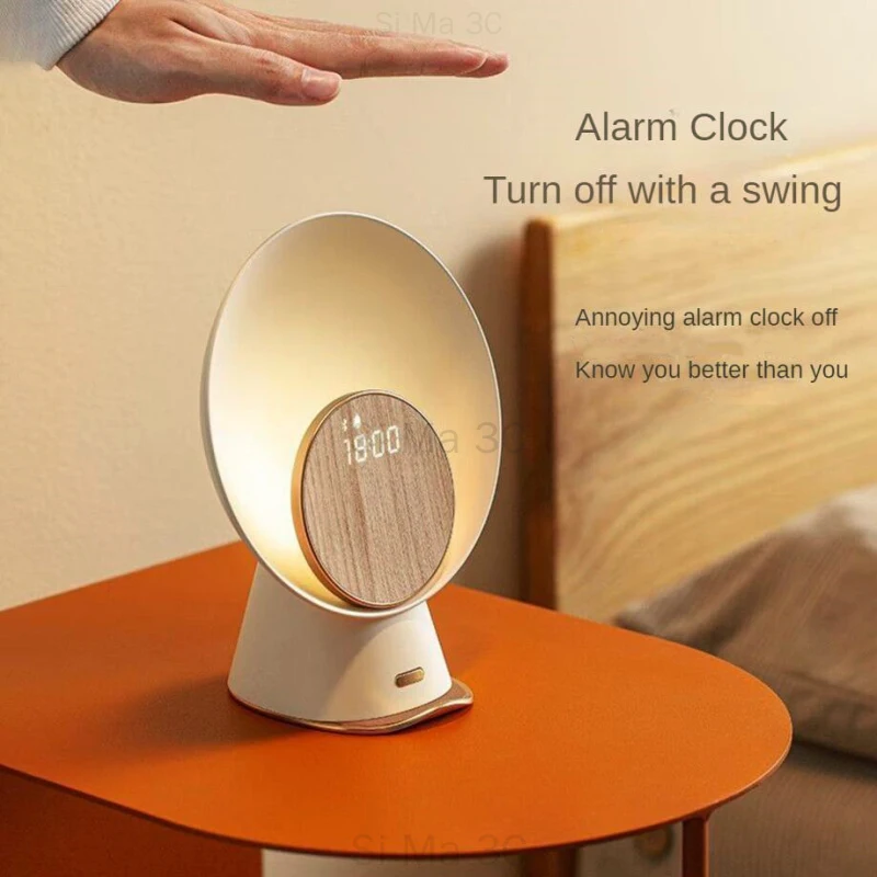 KAWOO Multifunction Wireless Charger Bluetooth Speaker For IPhone 13 14 Smart Alarm Clock Time Display with Sensor Control Light