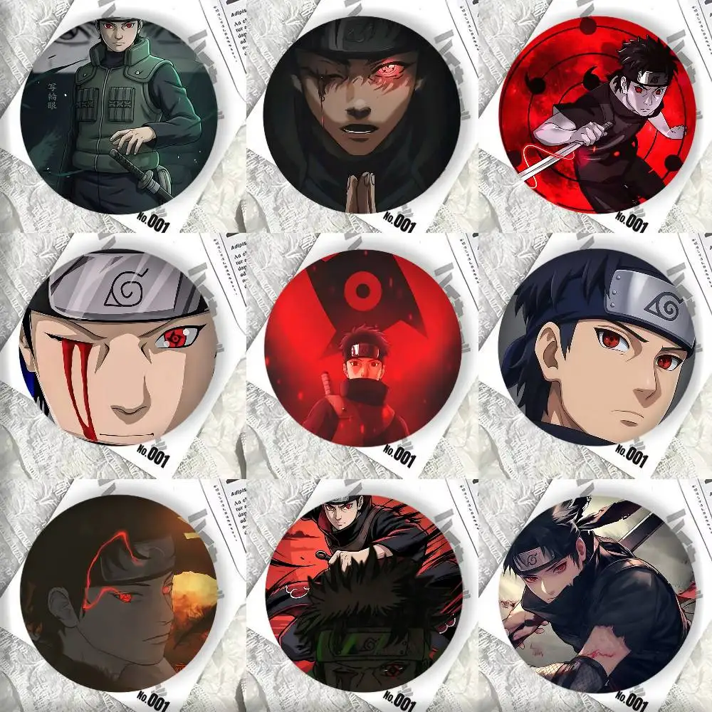 Anime Character Uchiha Shisui N-Naruto Badge Tinplate DIY Backpack Clothing Accessories Jewelry Pins
