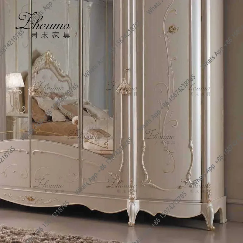 I HAmerican Retro Wardrobe Simple Personality Solid Wood Combination Wardrobe Bedroom Multi-functional Locker S