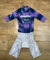 Traje de corte láser 2025 Jayco AlUla equipo mono corto Ciclismo Jersey Ropa de bicicleta Maillot Ropa Ciclismo