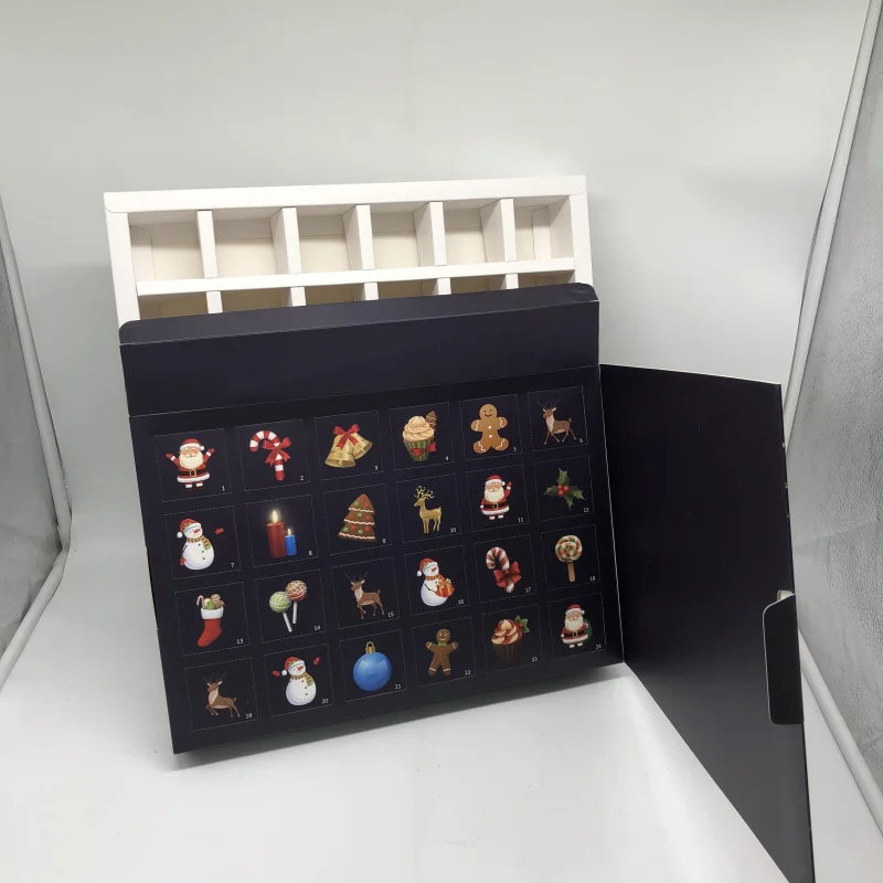 20 0piece.Custom.paper gifts box Advent Calendar Box packaging cookie chocolate