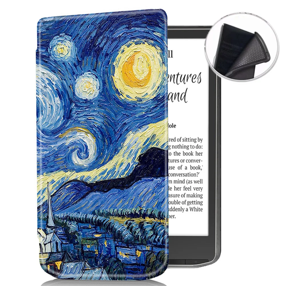 Case for 7.8" Vivlio inkpad 4 e-Book, Flip Folio Slim Durable Portable Leather Soft Cover Protective Sleeve with Soft TPU Shell