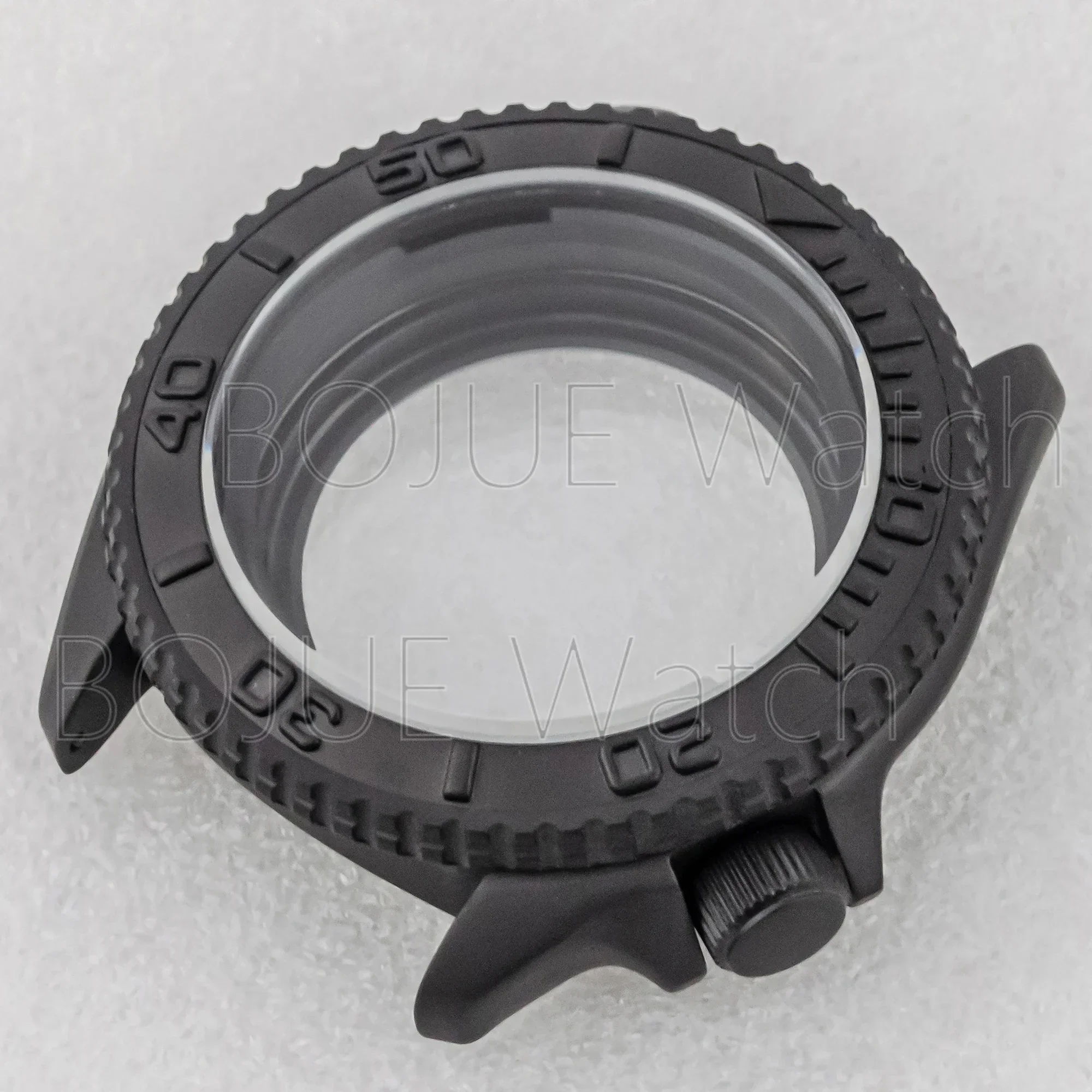 

42mm SKX007 Steel Black Matte Waterproof Stainless Steel Watch Case Waterproof For Nh35 Nh36 Movement 28.5mm Dial Mod Parts