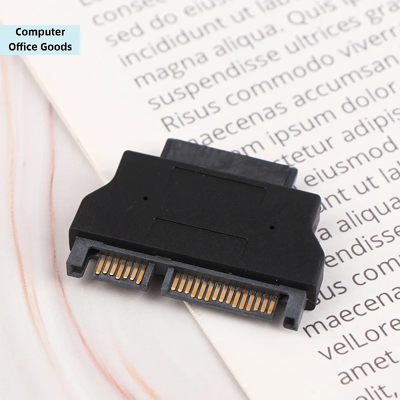 【1Pc Slimline Adapter For SATA ATA 7+15 Serial 22Pin Male To Slim SATA 7+6 13Pin Female Adapter Electronic Accessories】