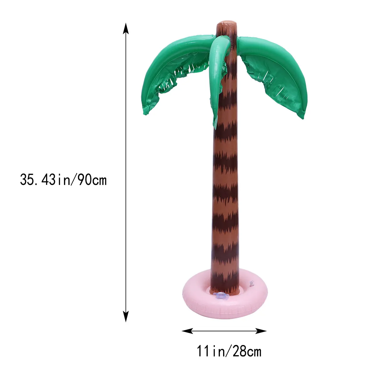 ต้นปาล์มเป่าลมขนาดใหญ่ ของตกแต่งปาร์ตี้ธีมทรอปิคอล สำหรับสระว่ายน้ำ ชายหาด ฉากหลังงานเลี้ยงฮาวาย