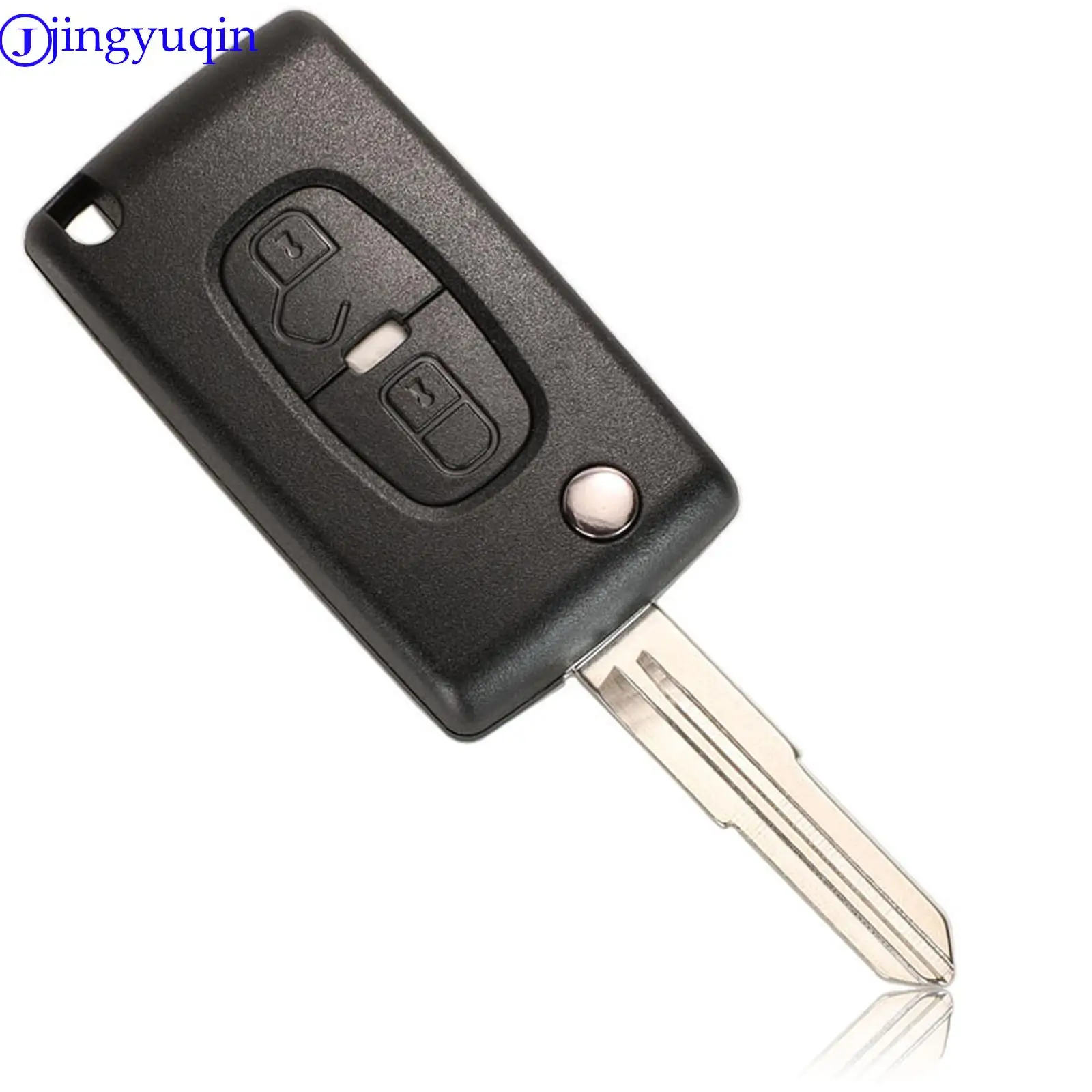 jingyuqin 2 Buttons  Remote Car Key Shell Case For Peugeot 4007 ET 4008 Citroen C-Crosser C4 Aircross Fob MIT-11R Blade