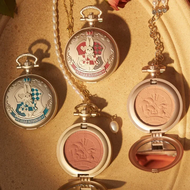 Leuke Gerucht Pocket Blush Blusher Bunny Luxe Make-up Matte Natuurlijke Uitbreiding Krimpen Kleur Blush Vrouwen Gezicht Cosmetica Schoonheid