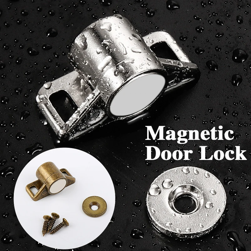 Magnet Door Catch Furniture Fittings Strong Magnets for Cupboard Doors Stoppers Super Powerful Cabinet Neodymium Magnetic Latch