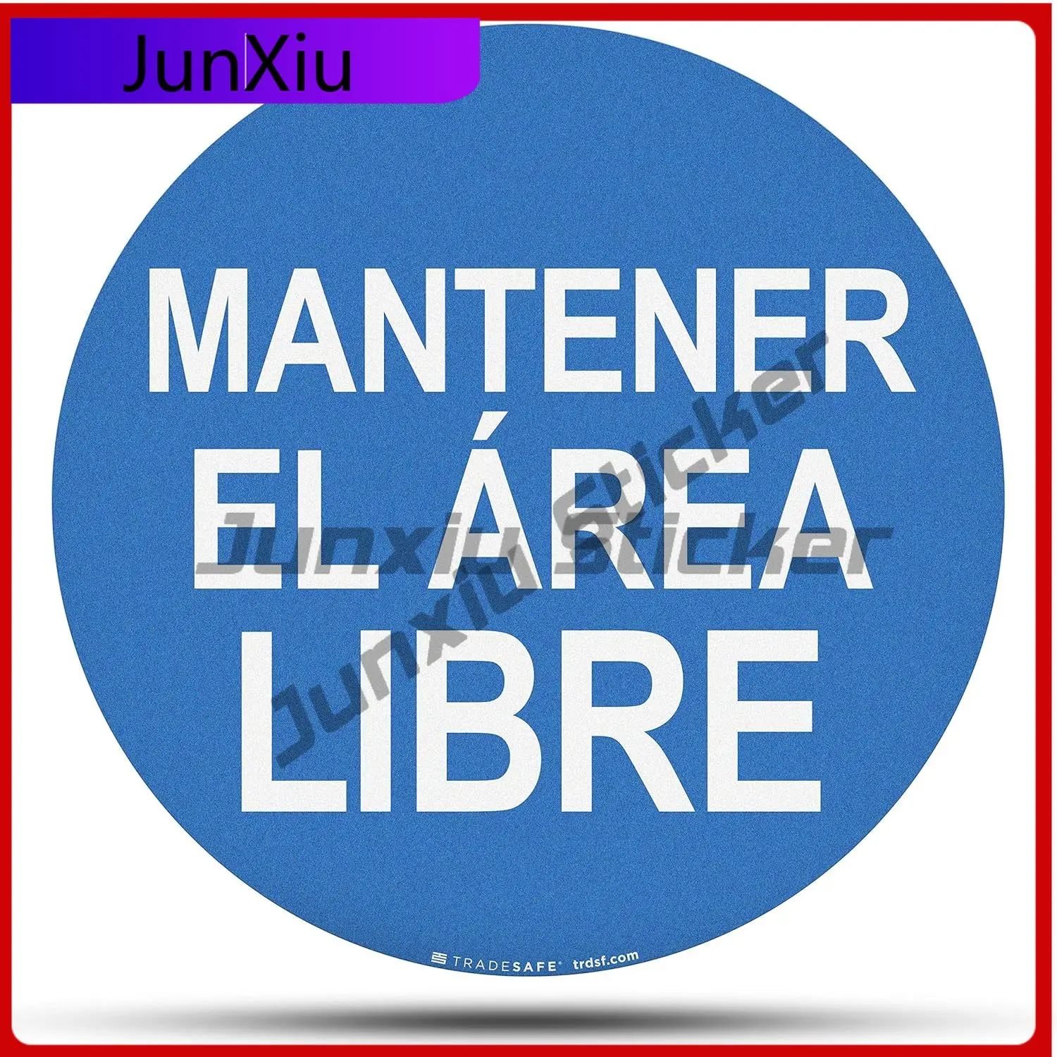 

Spanish Keep Area Clear Cool Car Laptop Truck Bumper Walls Walls Walls Accessory Unique Retro Retro Cute Cool Unique