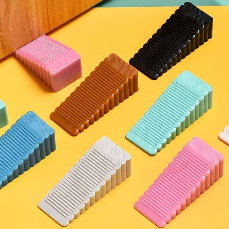 1PCS Silicone door safety stopper, wedge block, door stopper, rear door retainer for home and office, anti-collision stopper