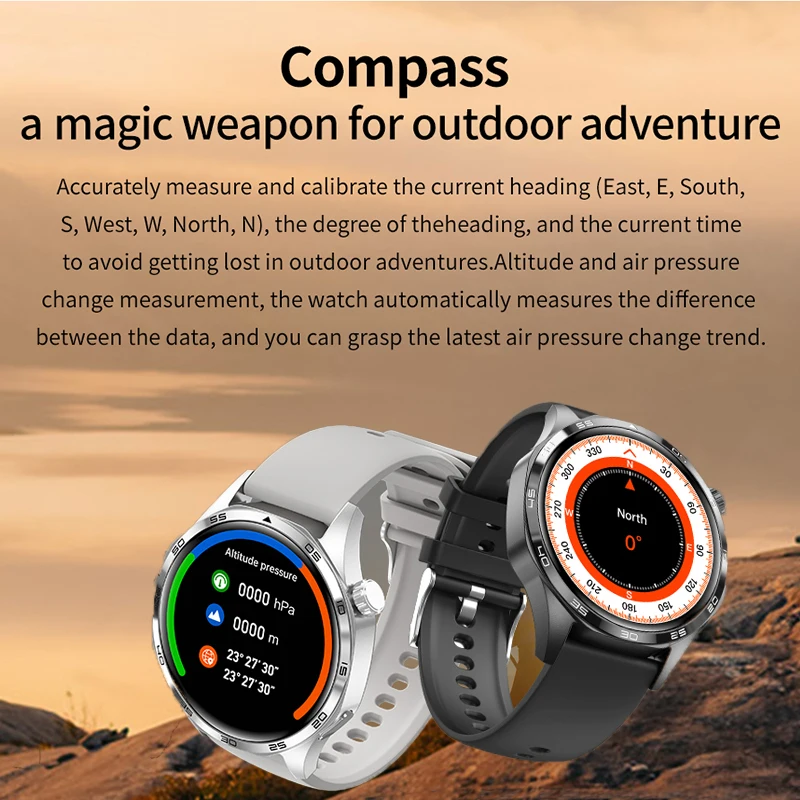 GEJIAN NEW Watch 5 Pro NFC Smart Watch Men GPS Motion Trajectory AMOLED Screen Heart rate BT Call Waterproof Man Smartwatches image 3