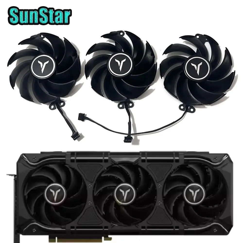 

Original RTX 4080 92MM 4PIN TH9520B2H-PCB02 Replacement GPU Cooling Fan For YESTON PALIT RTX 4070TI 4080 4090 DELUXE Video Card