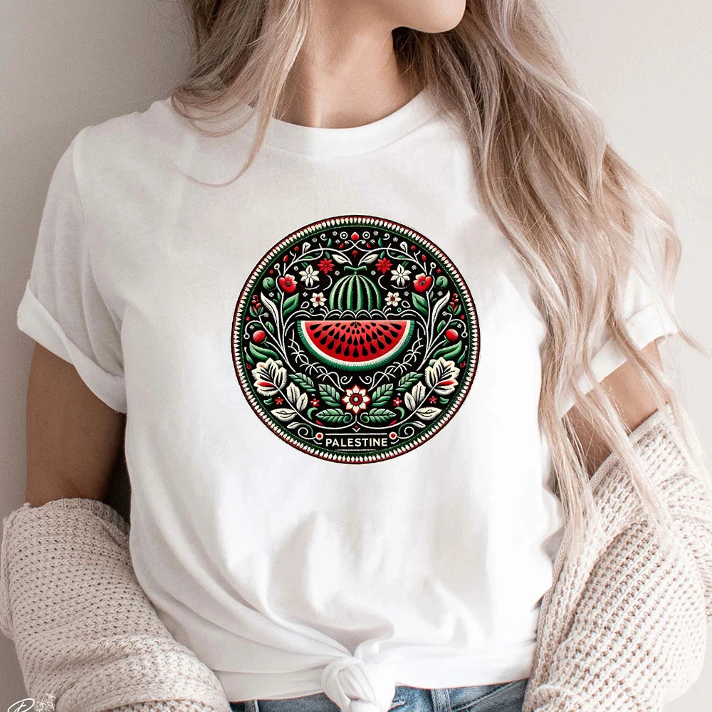 Funny Watermelon This Is Not A Watermelon College T-shirts Love and Peace Printed Clothing Graphic Tee Tops Women Men Clothing