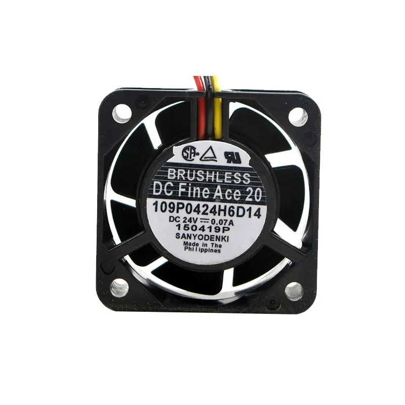 for Sanyo 109P0424H6D14 4020 24V 0.07A Original Cooling Fan for Detection Fanuc