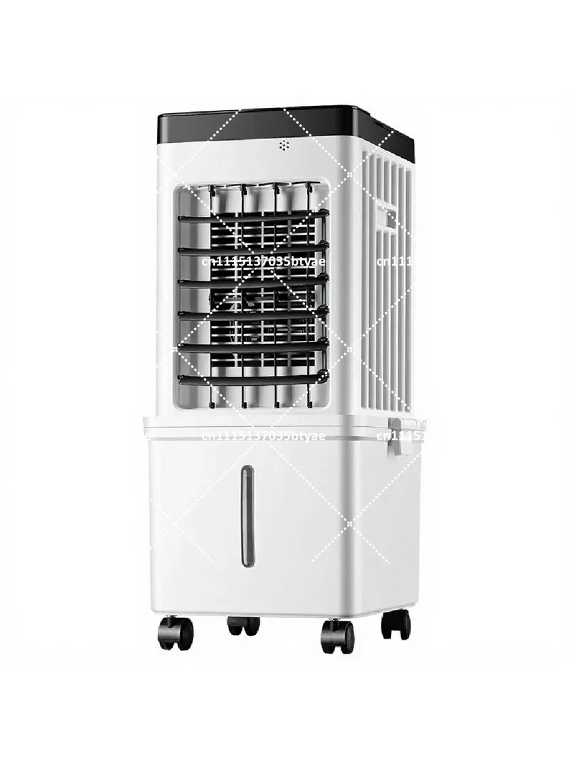 Portable Evaporative Air Cooler Fan 15L Removable Water Tank, Quiet 3 Speed Timer Remote Control Cooling Fan for Home Office