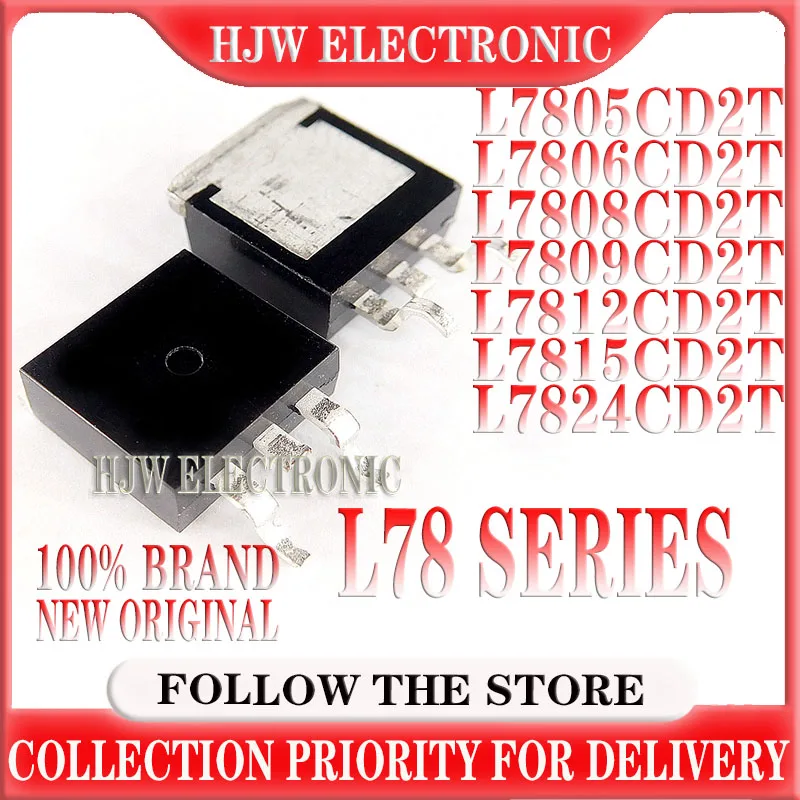 10pcs L7805C2T L7806C2T L7808C2T L7809C2T TO-263 L7805CD2T L7806CD2T L7808CD2T L7809CD2T L7812CD2T L7815CD2T L7824CD2T IC