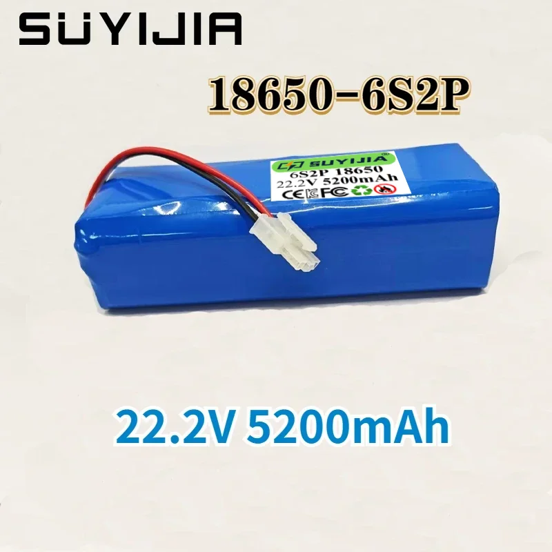 

6S 18650 22.2V 5200mAh Lithium Battery Pack, High Power for Drone/RC Car/Portable Power Station