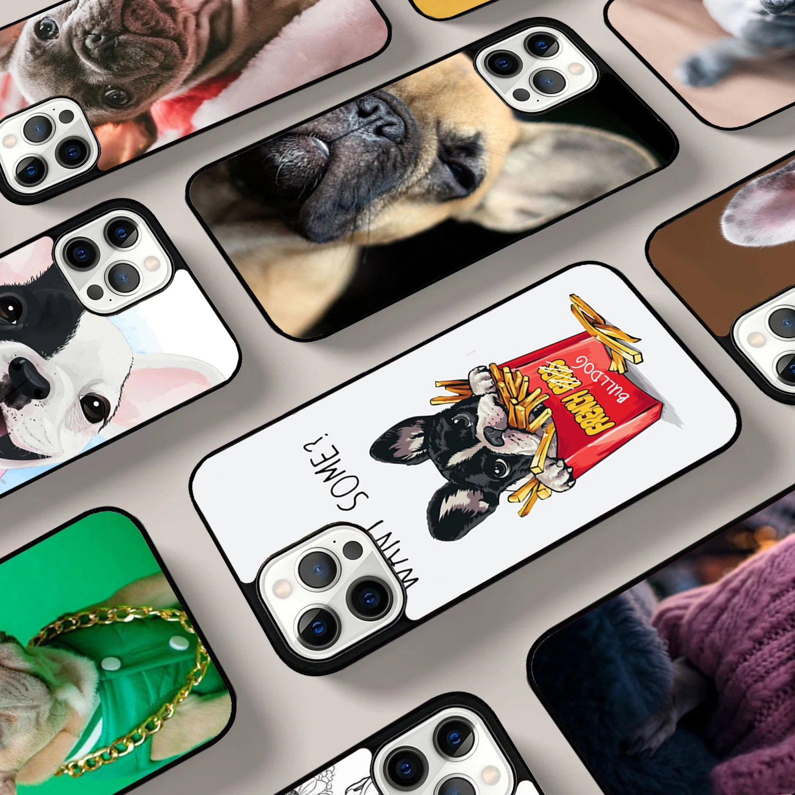 

French Bulldog Dog Phone Case For iPhone 17 Air 16 15 14 13 12 11 Pro Max Max Plus Bumper Case Cover