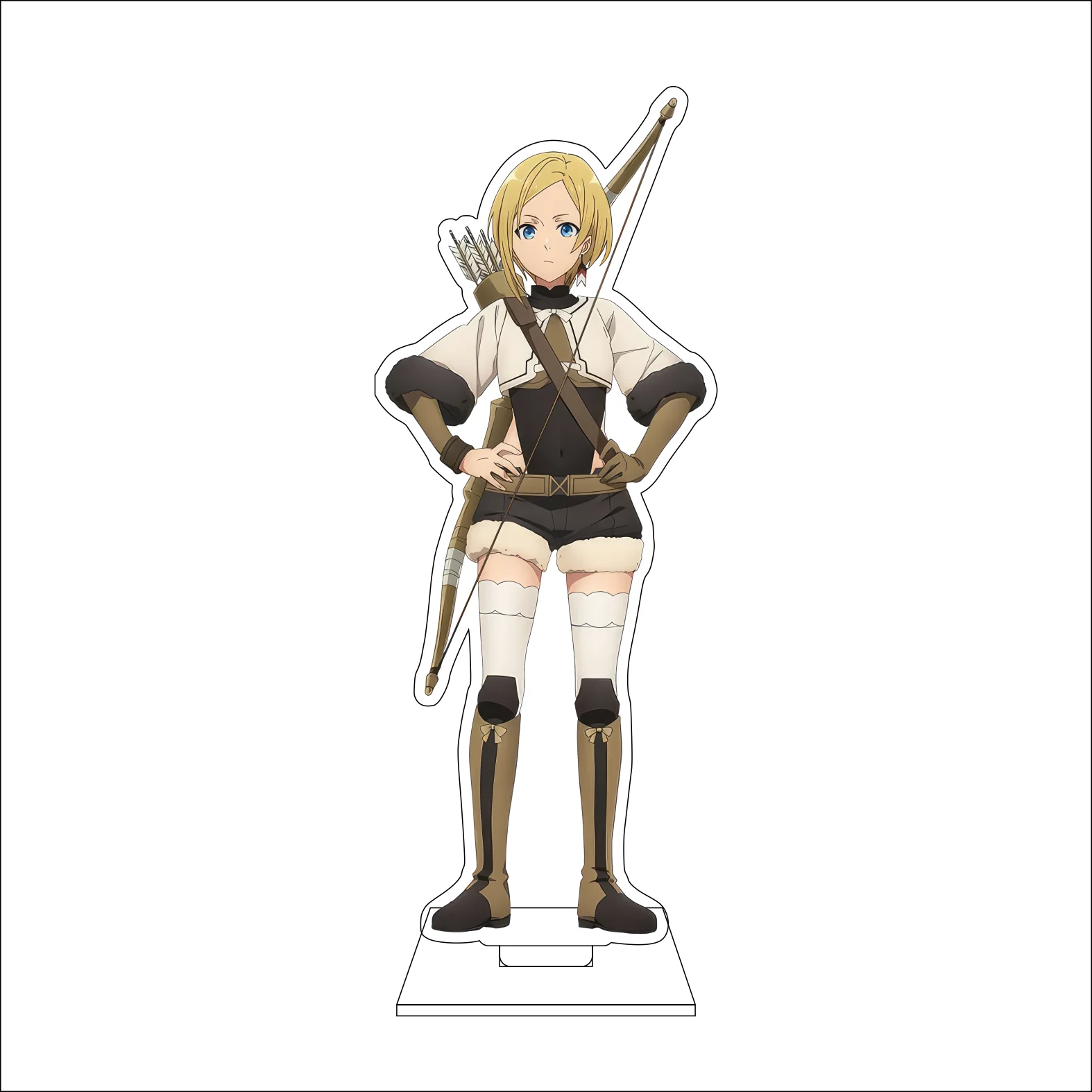 16CM Anime Mushoku Tensei: Jobless Reincarnation Cosplay Acrylic Figure Stand Plate Desk Decor Standing Roxy Ornaments Gifts view 6