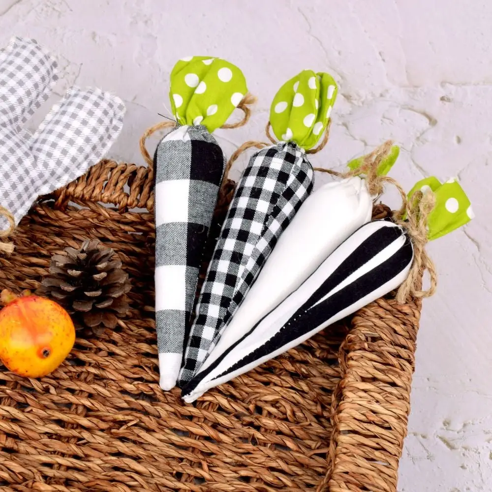 

Soft Fabric Easter Carrot Ornaments Handmade High Quality Artificial Carrot Durable Cloth Carrot Fabric Carrot Decorations