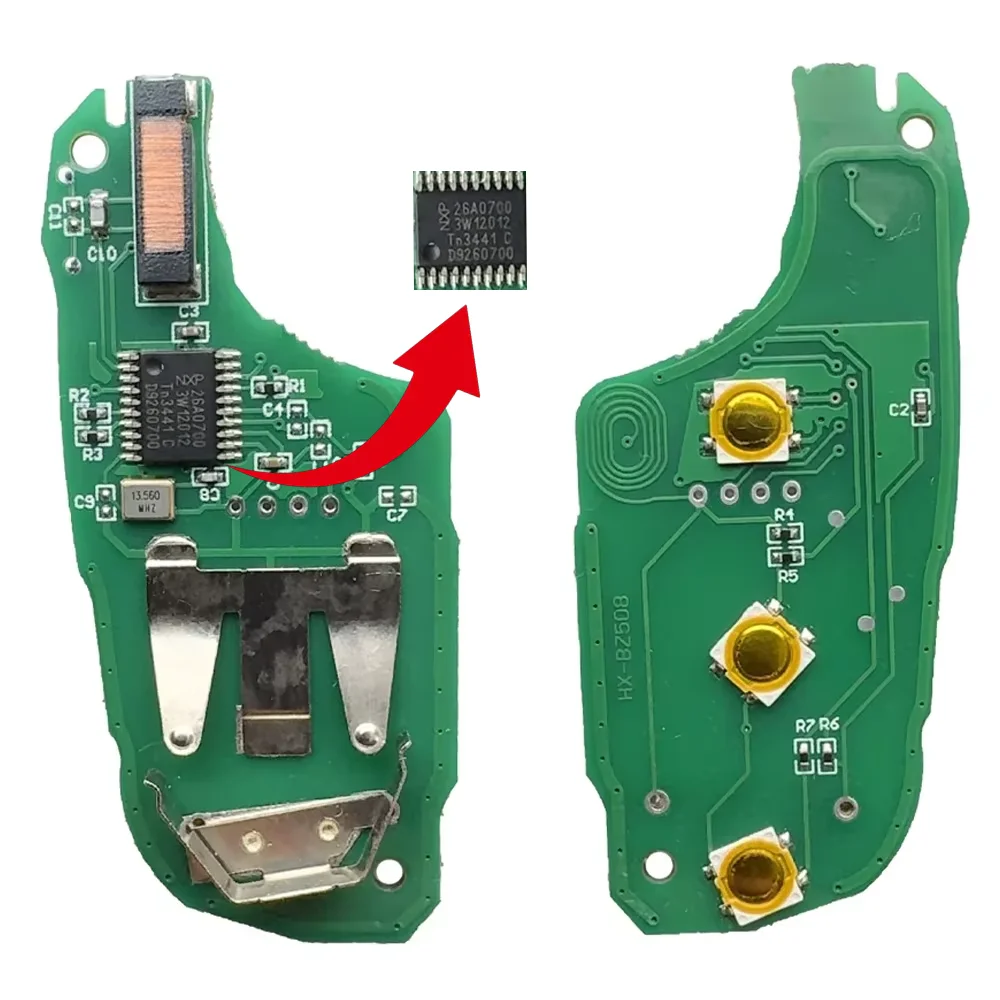 433 MHz 46 Chip Flip Remote Car Key HU83 VA2 Blade For Peugeot 208 2008 301 308 508 5008 For Citroen C-Elysee C4-Cactus Hella
