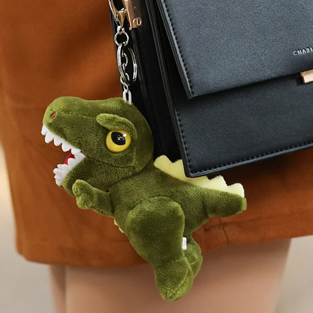 For Kids Birthday Christmas Kawaii Keychain 14cm Mini Dinosaur Plush Toys Key Chain Bag Pendant Cute Tyrannosaurus Doll Gifts