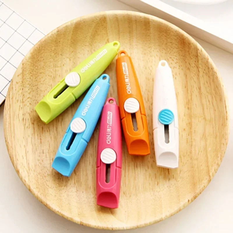 New 2Pcs/lot Mini Portable Small Box Cutters Package Carton Opened Out Of The Box A Letter Opener Office Accessoires Paper Knife