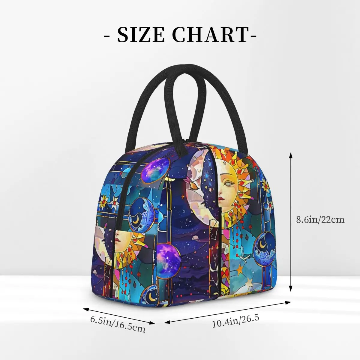 Trendy Sun Moon Boho Cosmos Astrology Insulated Lunch Bag for Women Children Leakproof Food Boxes Thermal Lunch Box Tote