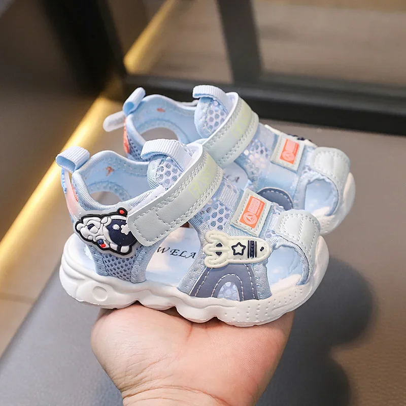 Summer New Toddler Shoes Baby Cartoon Shoes Versatile Soft Bottom Non-slip Girls Functional Shoes Children's Closed-toe Sandals