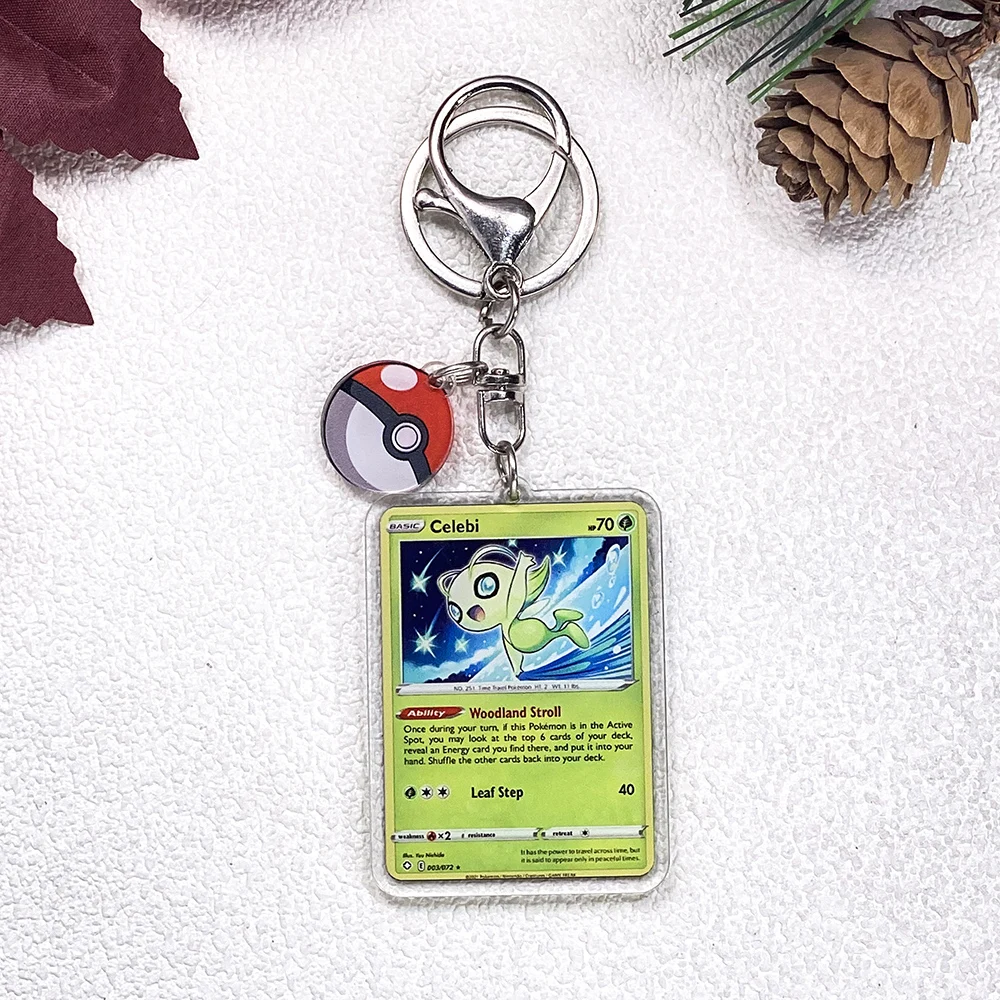 Pokémon Pikachu Bulbasaur Eevee Squirtle Niedlicher Schlüsselanhänger, Zubehör, Acryl-Anhänger, Anhänger für Tasche, Schlüsselhalter, Rucksack-Dekoration – Detail 14