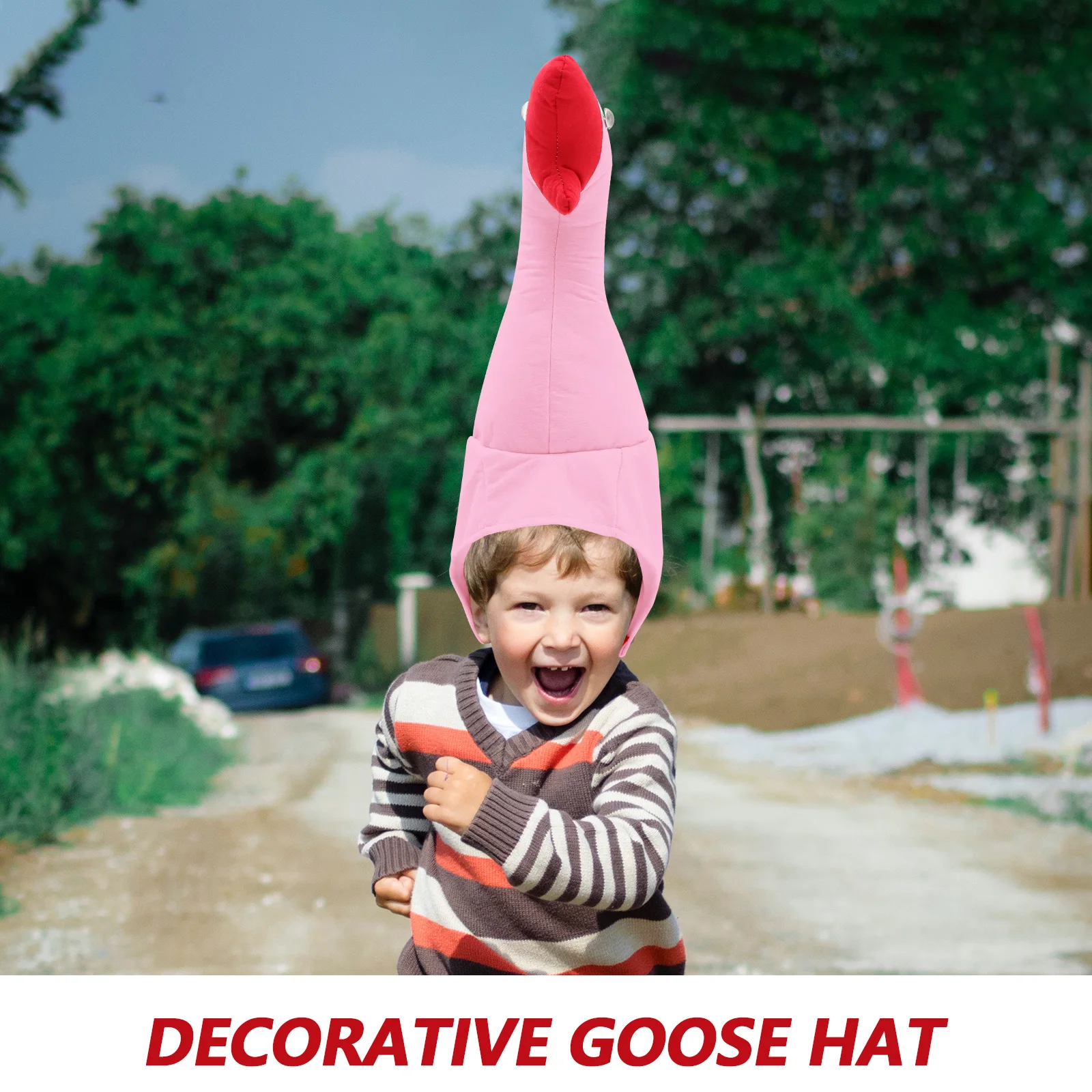 

Big Goose Head Cover Decorative Hat Cartoon Prop Costume Accessory Cap Decoration Party Hats Celebration Carnival Cosplay