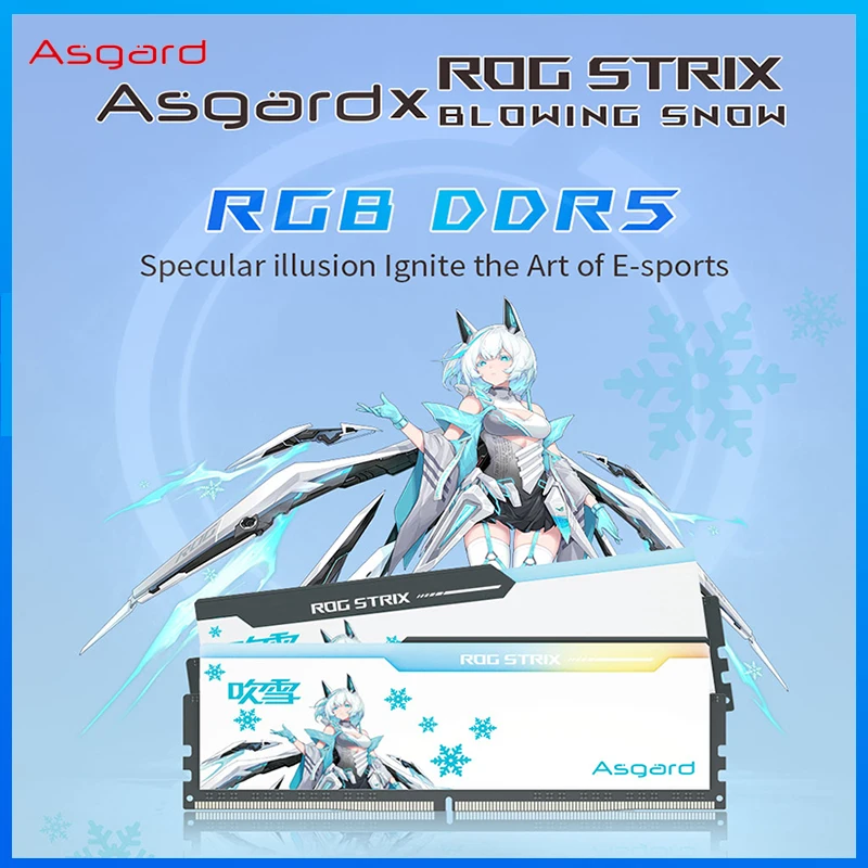 Asgard-Barrette de mémoire d\'ordinateur de bureau, modèle DDR5 233, 32 Go 16 Go x 2, fréquence d\'horloge 6000/6400mhz successifs z6800 mhz rgb, ROG